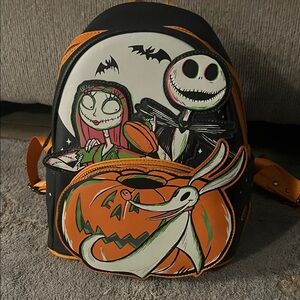 Loungefly Black and Orange Halloween Backpack
